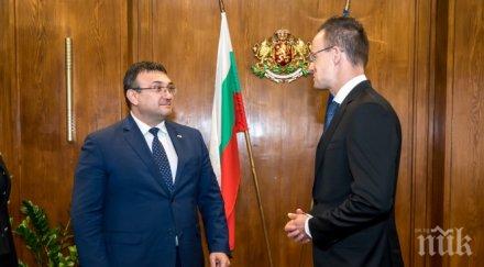 младен маринов срещна министъра външните работи търговията унгария