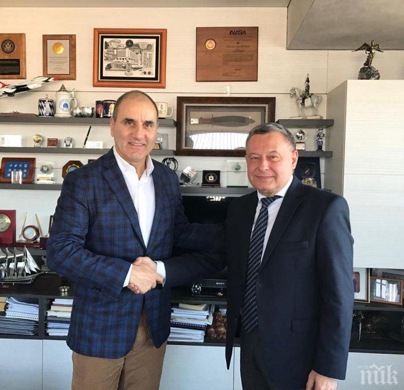 Цветан Цветанов се срещна с посланика на Украйна в България Н.Пр. Виталий Москаленко