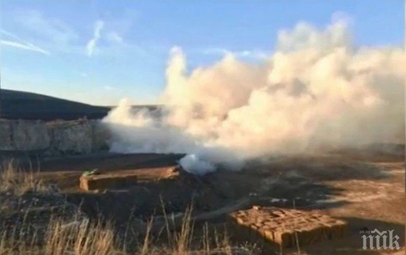 ОТ ПОСЛЕДНИТЕ МИНУТИ: Пламна хранилище в химическия завод „Агрополихим