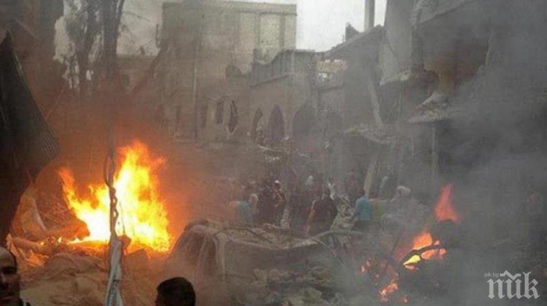 АД БЕЗ КРАЙ: Експлозия разтърси Дамаск