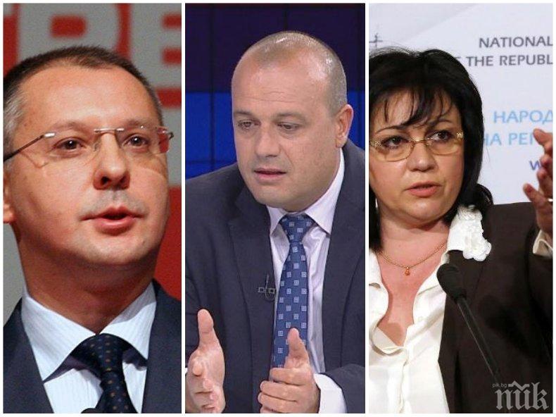 ЧЕРВЕНИ СТРАСТИ: Нинова пусна втори депутат да бори Станишев, изключват лидера на ПЕС от листите за евровота