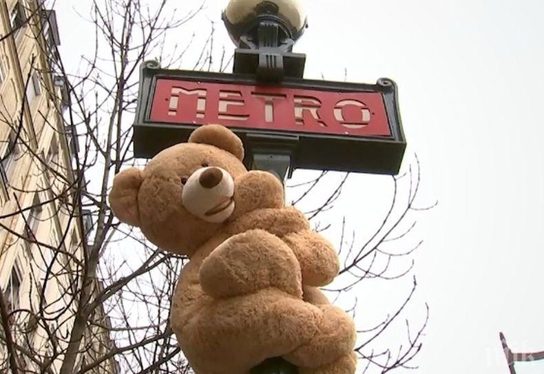 Премахват плюшените мечета, украсили район на Париж