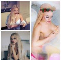 ГОРЕЩО В ПИК: Наблъскаха с 2 кила силикон пазвата на Кристин с бомбите на кредит - щракнаха скандалната моделка на операционната маса (СНИМКИ)