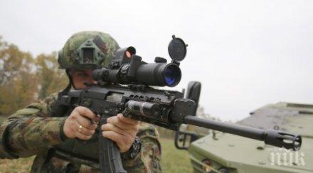 сърбите ползват пушки собствено производство