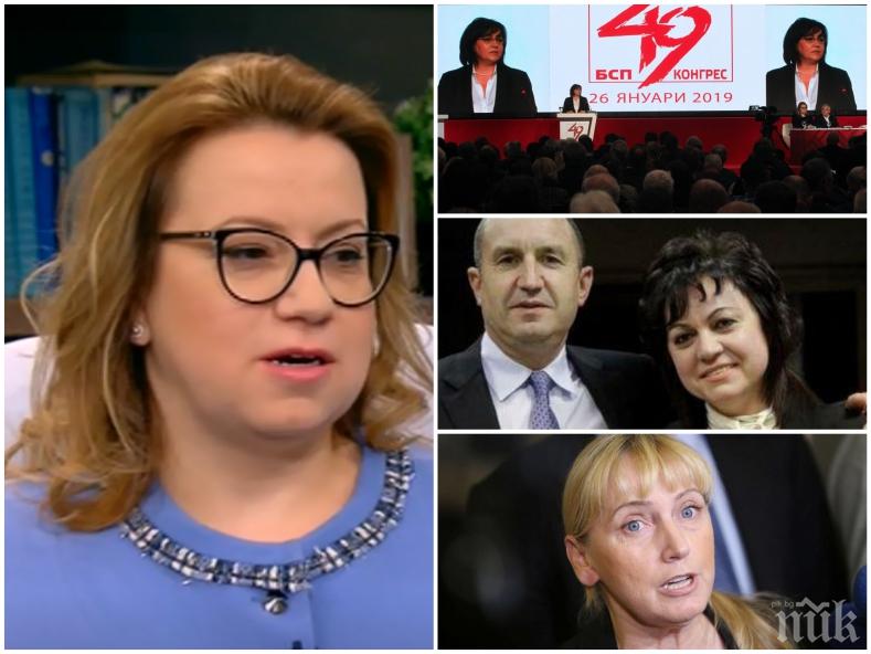 Деница Златева измери рейтинга на Радев. Мълчи като партизанин за евролистата 