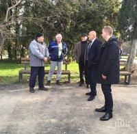 ПЪРВО В ПИК: Бойко Борисов посети новоремонтирания парк 