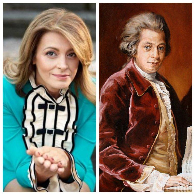 ИЗНЕНАДА В НЕТА: Деси Радева мина от твърд рок на Моцарт - пролетно й е, та не се трае