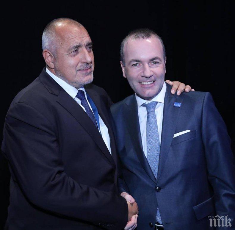 Манфред Вебер похвали България за опазването на границите