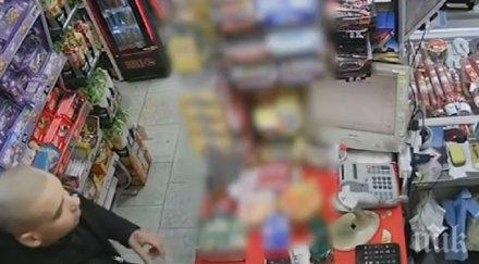 наглец млад мъж открадна стекове цигари магазин видин видео