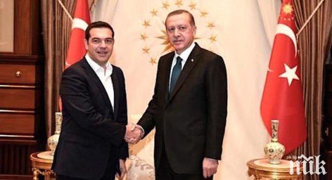 Ердоган и Ципрас се срещнаха в Турция