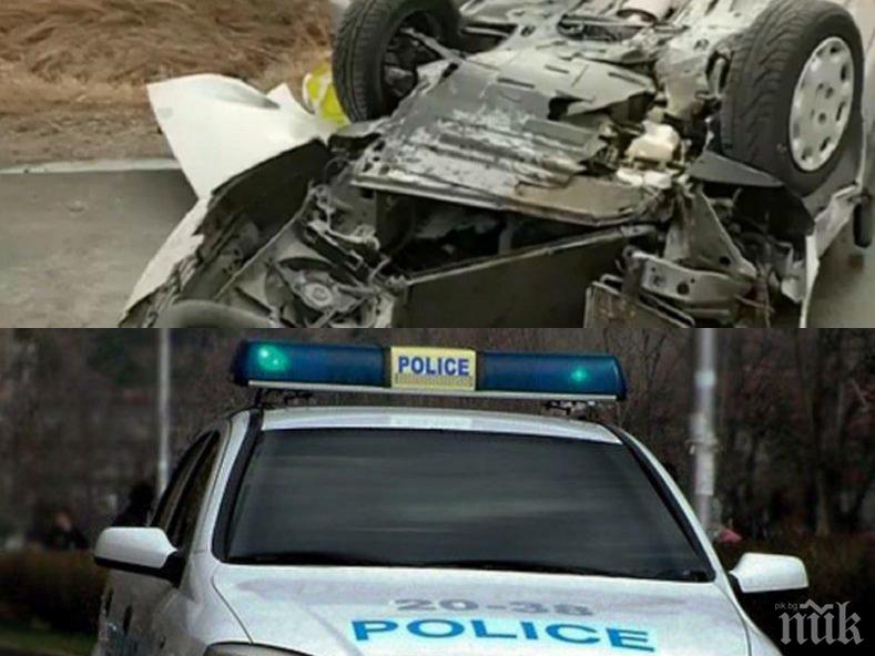 ИЗВЪНРЕДНО: Тежко меле на Хемус - шофьор се обърна по таван, лекари се борят да спасят ръцете му (СНИМКИ)