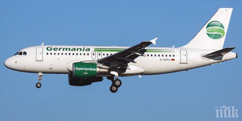 Германска авиокомпания фалира и отмени всичките си полети