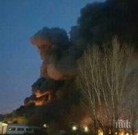ОТ ПОСЛЕДНИТЕ МИНУТИ: Огнен ад във Войводиново - пламна фабрика за месо (СНИМКИ)