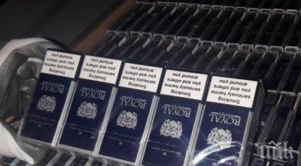 удар ченгета закопчаха контрабандист цигари