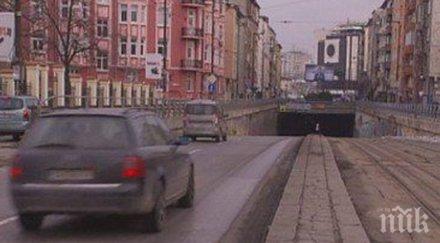 важно тунелът петте кьошета столицата затворен коли