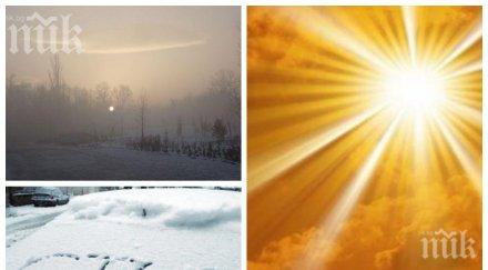 капризи времето пролетта напира слънцето напича вдига градусите после идва студ