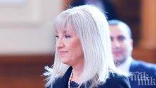 Министър Аврамова благодари на БСП за дебата по е-винетките