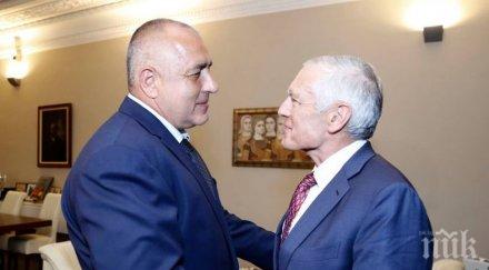 извънредно пик борисов лице лице ген уесли кларк премиерът обсъди борбата контрабандата бившия шеф нато обновена