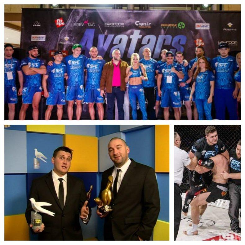 НОВА ПРОФЕСИЯ: Репортер на Господарите стана ММА-боец - вижте кой се качи на ринга в зала Универсиада (СНИМКИ)