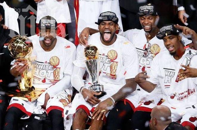 Шампионите от Маями Хийт изпиха шампанско за над 100 хил. долара