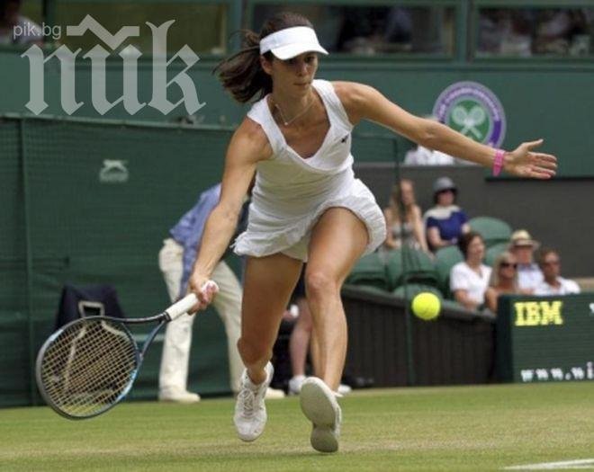 Цвети Пиронкова мачка и на двойки на Уимбълдън