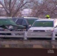 17 ранени при верижна катастрофа с 49 автомобила в Денвър