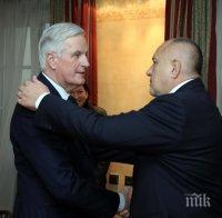 ПЪРВО В ПИК: Премиерът Борисов проведе важна среща с Мишел Барние (СНИМКИ)