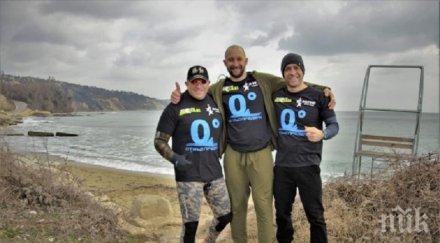 варненец събра 600 хранителни продукти уникално зимно плуване морето