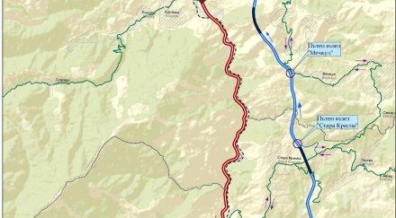 обединения искат проектират строят километровия участък кресна магистрала струма