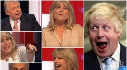 xxl ефира сестрата борис джонсън разголи ц*ци протестирайки брекзит видео