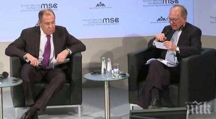 лавров постави американски журналист предизвиквайки смях видео