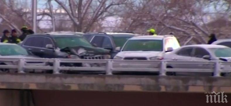 17 ранени при верижна катастрофа с 49 автомобила в Денвър