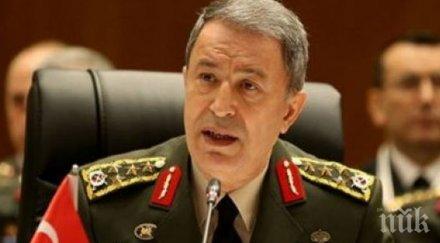 министърът отбраната турция среща американския колега