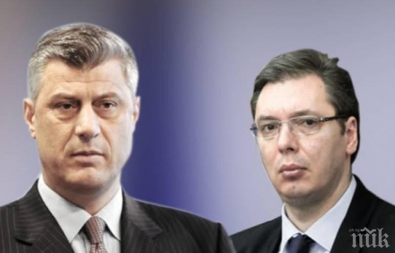  Хашим Тачи и Александър Вучич са договорили корекция на границите според косовските медии
