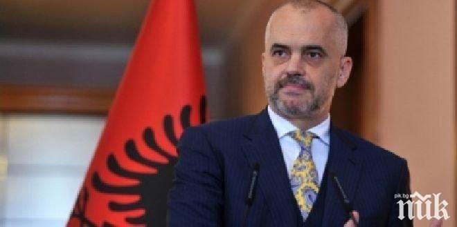 Премиерът на Албания обвини опозицията във връзки с организираната престъпност