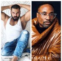 РАЗБИЛ МОДНИТЕ НОРМИ ЛИ? 16 години преди Били Портър, Азис разбуни духовете с рокля-фрак (УНИКАЛНА СНИМКА)