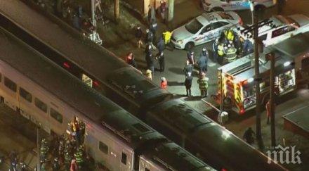 два влака пометоха кола йорк загинали ранени видео