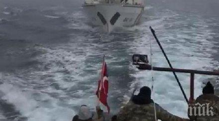 екшън черно море румънци стреляха турци ранени видео