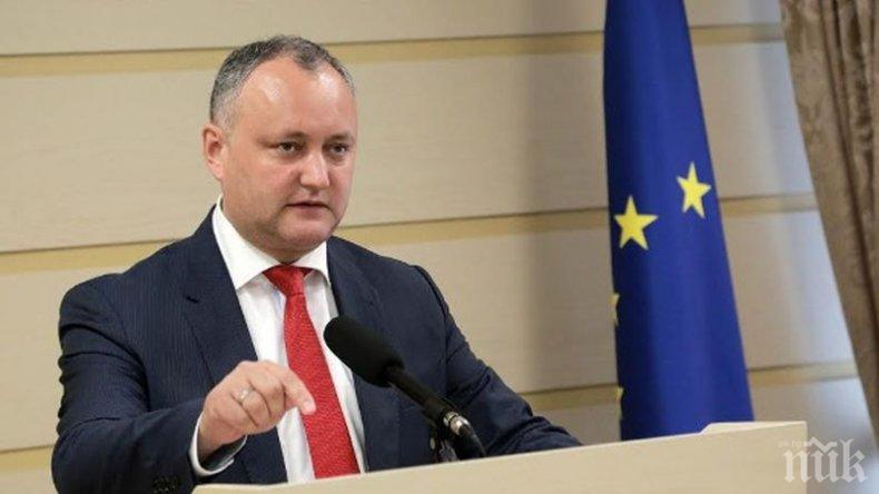  Игор Додон отхвърли твърденията за руска намеса в молдовските избори