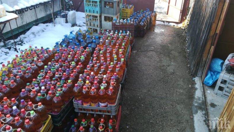 Полицаи от Пазараджик спипаха голямо количество контрабанден алкохол

