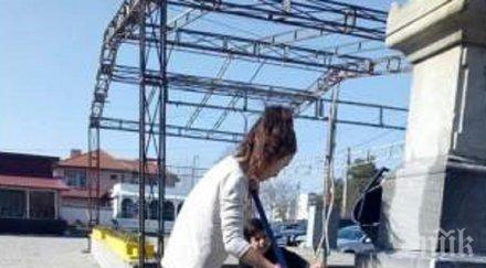 децата белозем почистиха паметник март