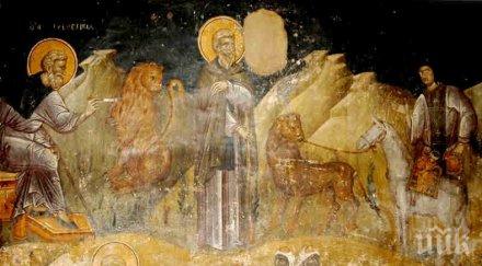 празник честваме един велик светец укротявал дивите животни черпят две уникални мъжки имена