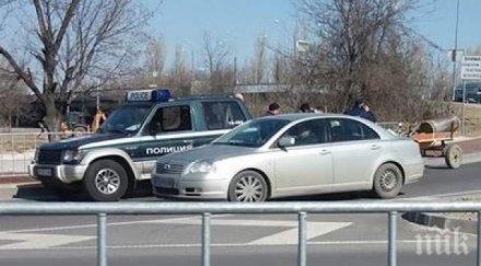 неравна битка полицията пловдив хвърли джипове каруците пътя