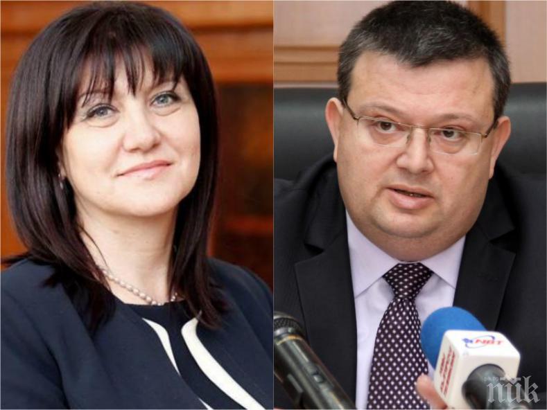 ПЪРВО В ПИК: Главният прокурор Сотир Цацаров изненадващо на среща с Цвета Караянчева