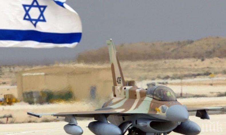 Израелската авиация отговори с въздушни удари на ракетните атаки от Ивицата Газа