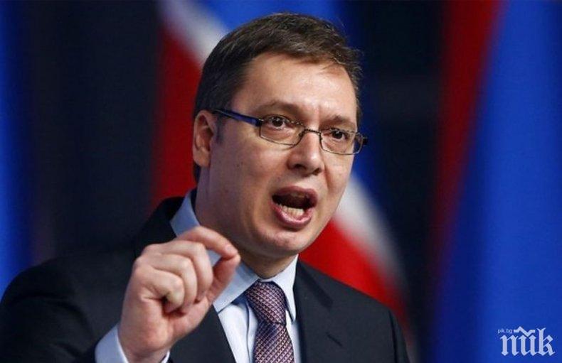 КРАЧКА НАЗАД: Вучич намекна, че Сърбия може да признае Косово