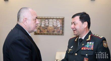 първо пик борисов прие среща началника генералния щаб въоръжените сили азербайджан