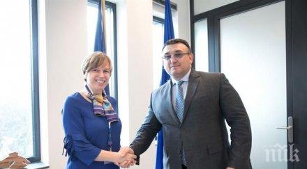 младен маринов работно посещение европол главния секретар ивайло иванов снимки