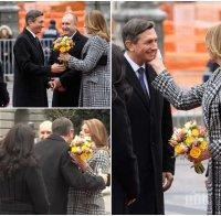 СТАНАХМЕ ЗА СМЯХ: Президентът на Словения пусна викторина за грандиозния гаф на Деси Радева: Какво ми направи съпругата на българския президент (ВИДЕО)