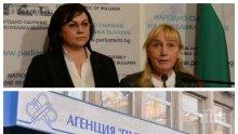 ИЗВЪНРЕДНО В ПИК TV! Корнелия Нинова и Елена Йончева отново на разходка до АПИ - искат експертизи на магистрали. Агенцията: Не ни притесняват никакви проверки (ОБНОВЕНА)